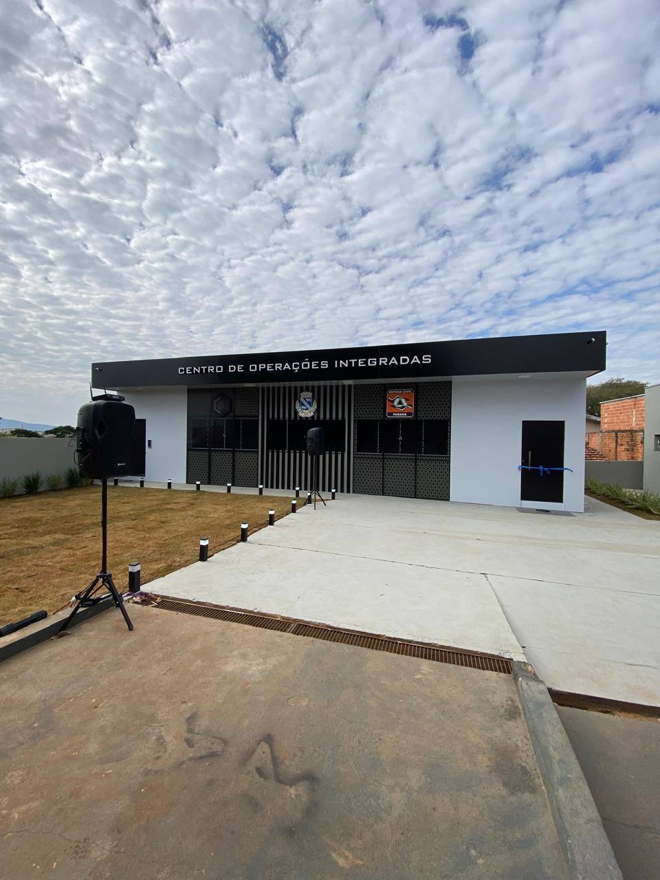 Fachada do Centro de Operações Integradas (COI) de Ortigueira (PR), implantado pela RKA Informática